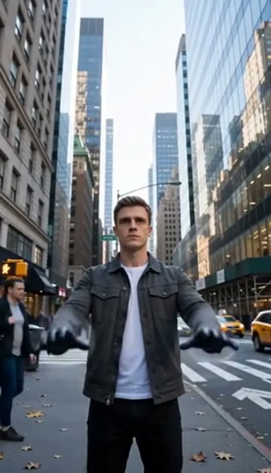 A man on a Manhattan street
