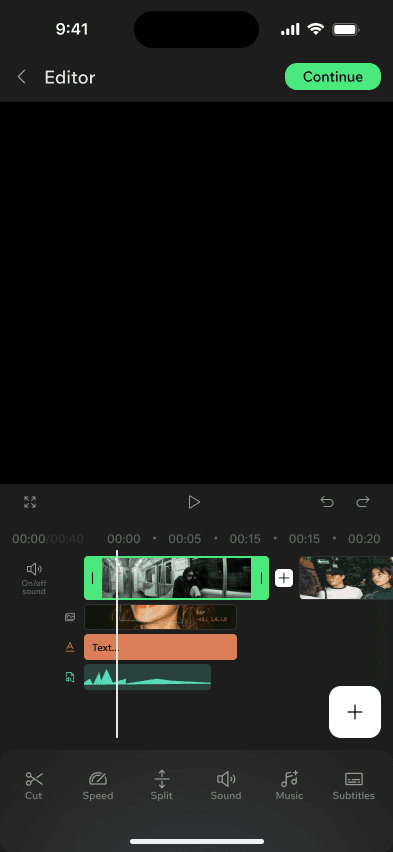 Cut it: A real timeline: trim, retime, layer sound, drop in subtitles that know who is speaking.